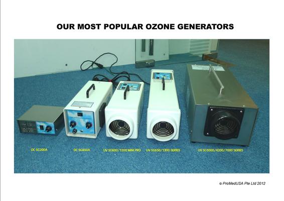 OZONE GENERATOR PRODUCT RANGE